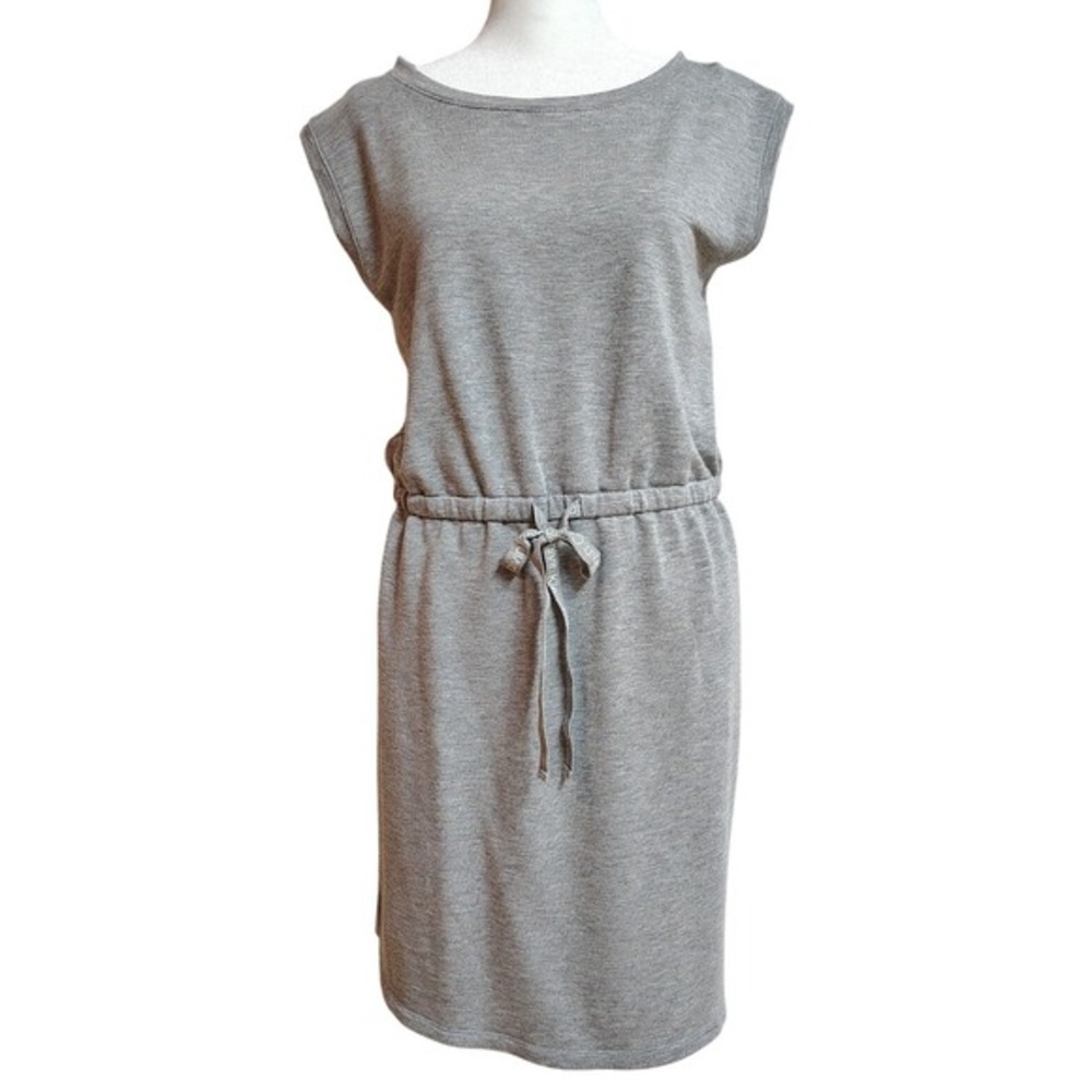 Calvin Klein T-Shirt Dress Womens Small Gray Cap Sleeve Summer Athleisure Sporty